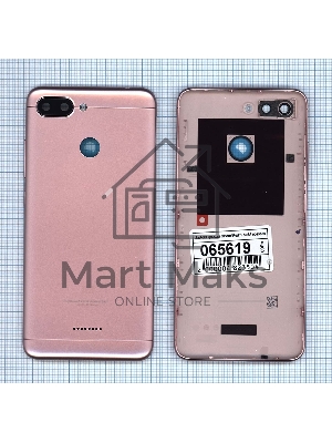 Задняя крышка для Xiaomi Redmi 6 розовая