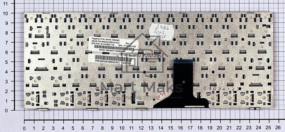 Клавиатура для ноутбука Asus Eee PC 1005HA 1008HA 1001HA 1001px черная