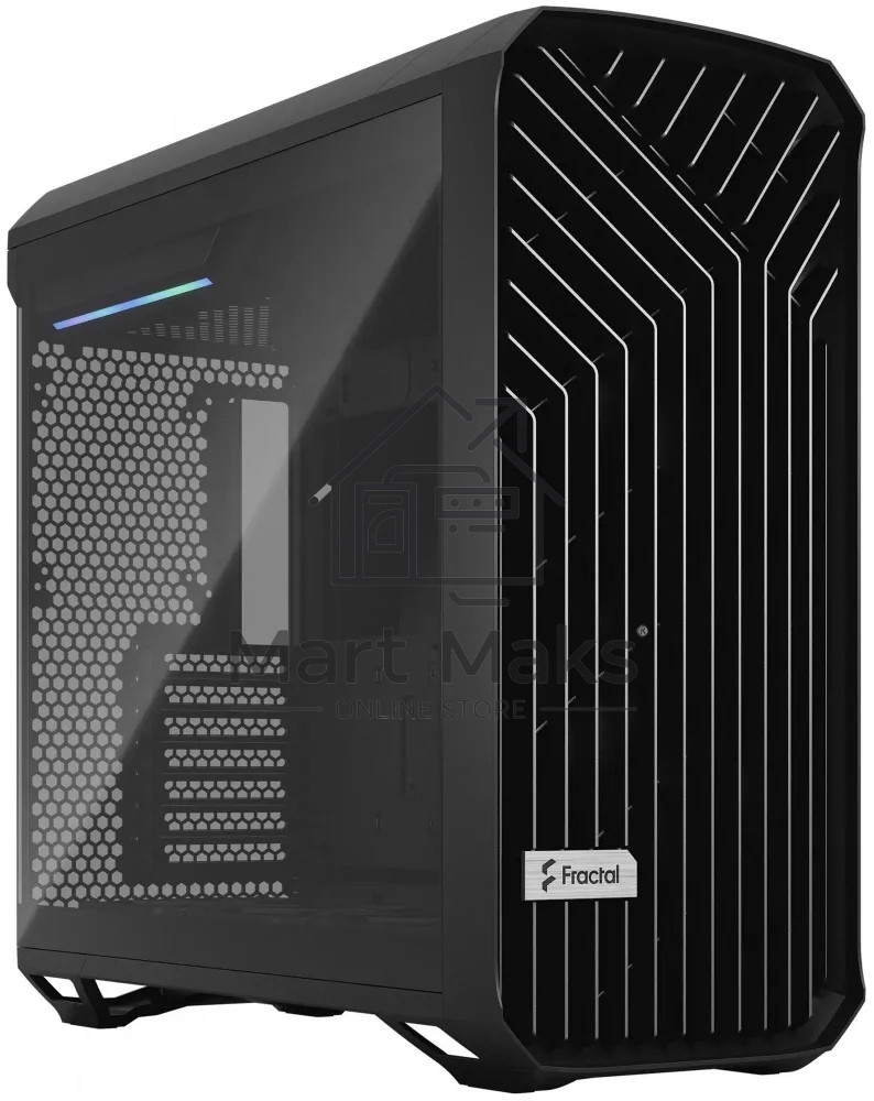 Компьютерный корпус Fractal Design Torrent Black TG Light Tint / E-ATX, TG, 2x3.5, 4x2.5, 7xPCI, 1xUSB-C, 2xUSB3.0 / 2x180mm, 3x140mm fans inc. / FD-C-TOR1A-01