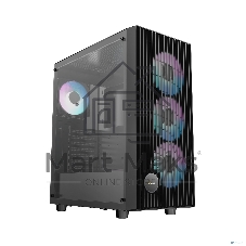Компьютерный корпус Ocypus Gaммa C70 BK ARGB ATX/win/black/4 ARGB fans/no PSU/Tempered Glass
