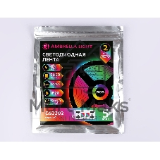 Светодиодная лента Ambrella light GS2202 5050 60Led/ 14.4 m/ 12V IP20 RGB/ 5000*10*1.87mm (4 конт.)