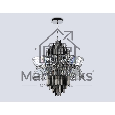 Люстра Ambrella light LH41026/18 BK/CL черный/прозрачный E14*18 max 40W D700*750