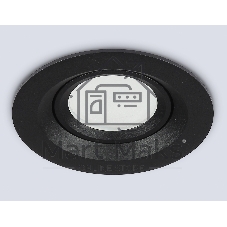 Светильник Ambrella light TN1142 BK черный IP44 GU5.3 D95*38