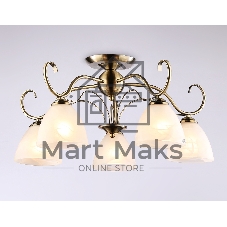 Светильник Ambrella light TR3046/5 SB/FR бронза/белый матовый E27/5 max 40W D595*285