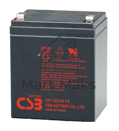 Батарея CSB HR 1221W (12V, 5Ah) F2