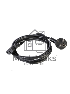 Шнур питания с заземл. IEC 60320 C13/EU-Schuko, 10А/250В (3x1,0), длина 3 м. (R-10-Cord-C13-S-3)