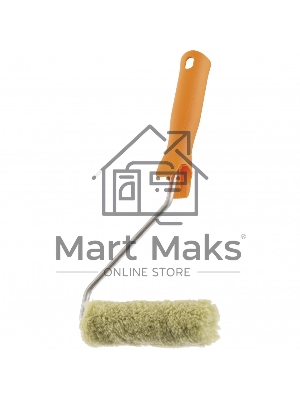 Мини-валик в сборе Фасадные работы,110 мм,ворс 12мм,D16мм,Dруч.6мм,полиакрил,полиэстер Сибртех