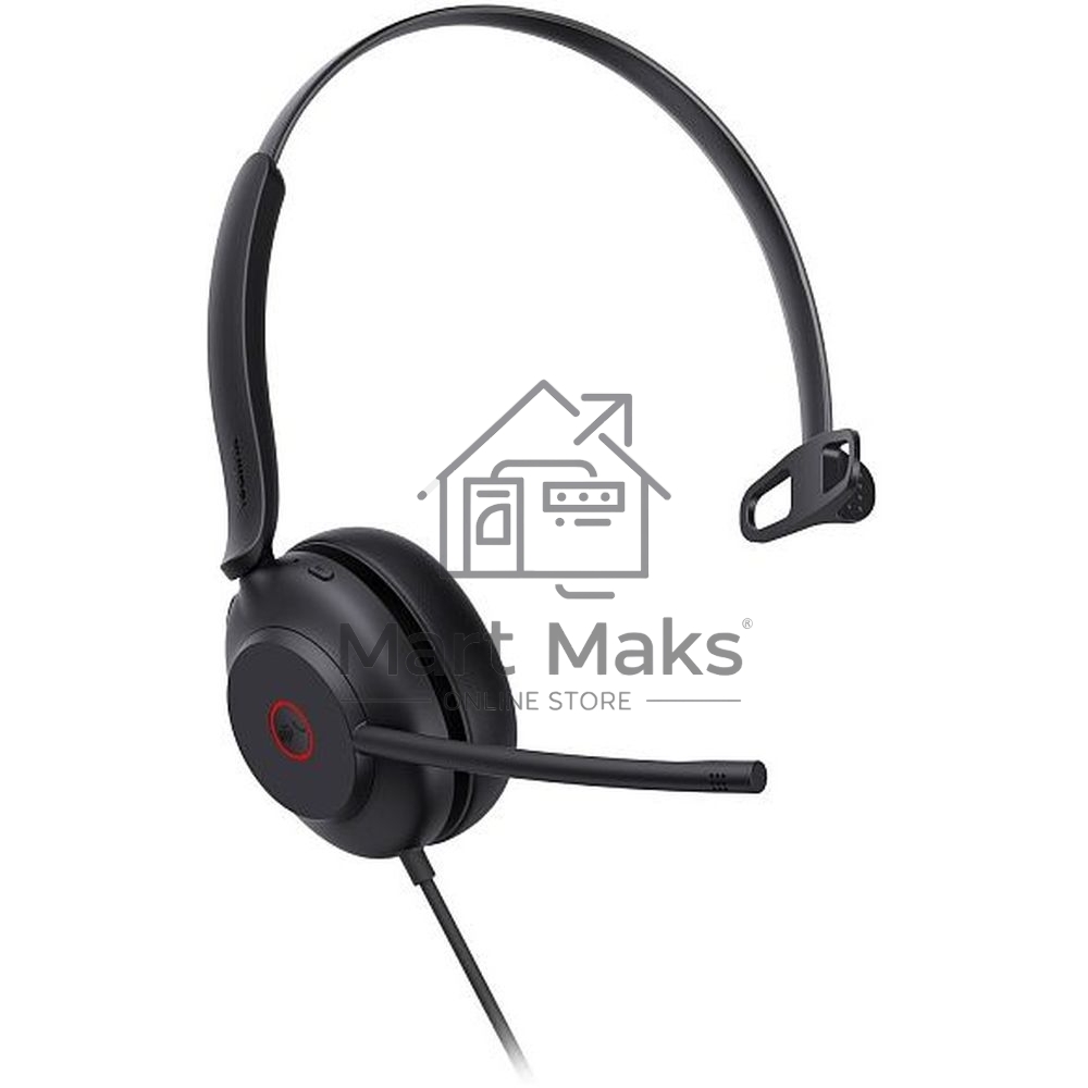 Гарнитура проводная Yealink UH35 Mono UC черный 1308138