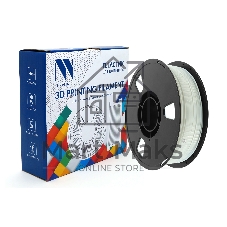 Филамент NV PRINT TPU Silk White для 3D печати белый диаметр 1.75мм длина 330 метров масса 1 кг
