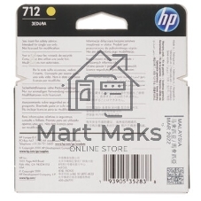 Картридж струйный HP 712 3ED69A желтый (29мл) для HP DJ Т230/630