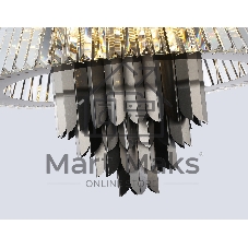 Люстра Ambrella light LH41026/18 BK/CL черный/прозрачный E14*18 max 40W D700*750