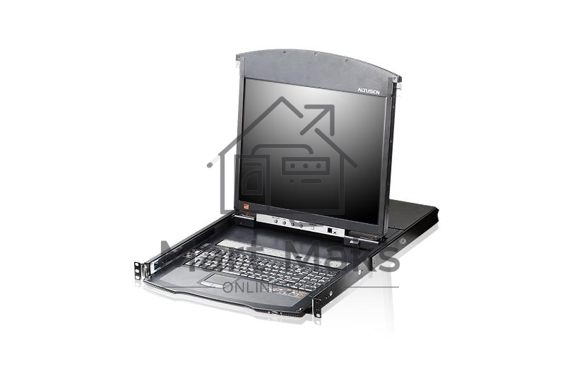 Коммутаторы консоли ATEN 8P CAT5 HIGH DENSITY DUAL RAIL LCD 19INCH OVER IP