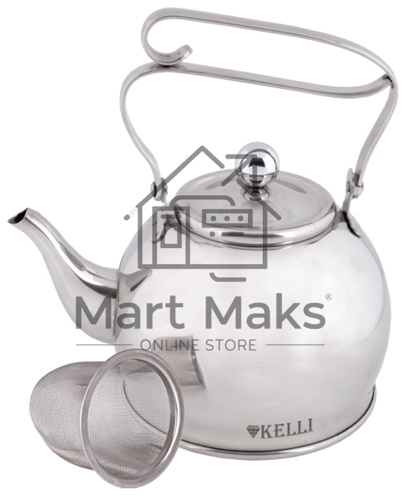 Чайник для плиты KELLI KL-4326 заварочный, металлический