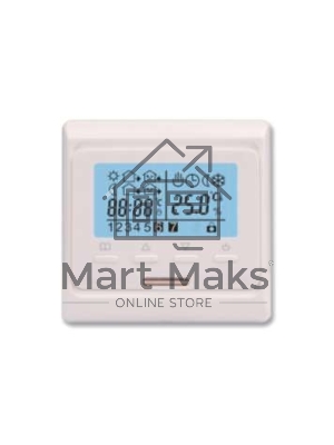 Термостат программ. ST-16 с контролем времени датчик пола; датчик возд. +5/+40град.C 230В 16А 3.5кВт EXTHERM ST16