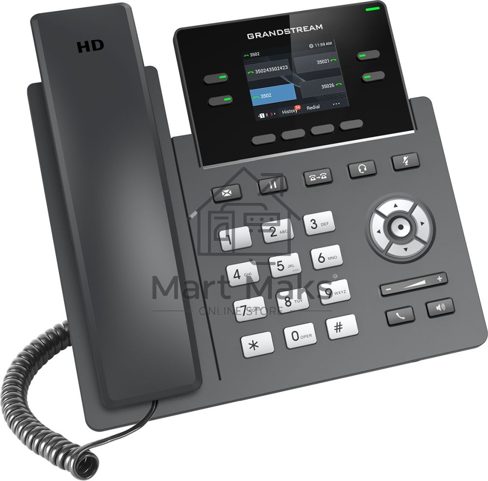 Телефон IP Grandstream GRP-2612 черный
