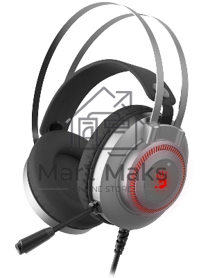 Наушники с микрофоном A4Tech Bloody J200S серый 2м мониторные USB оголовье (J200S)