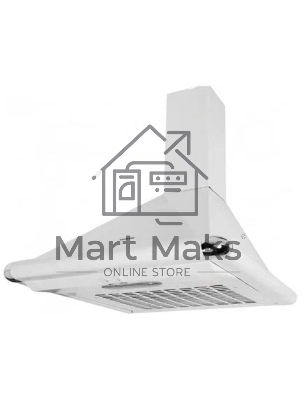 Вытяжка каминная Elikor Сатурн 60П-180-В1Л белый/хром, 60 см, 180 куб. м/ч, 48 дБ