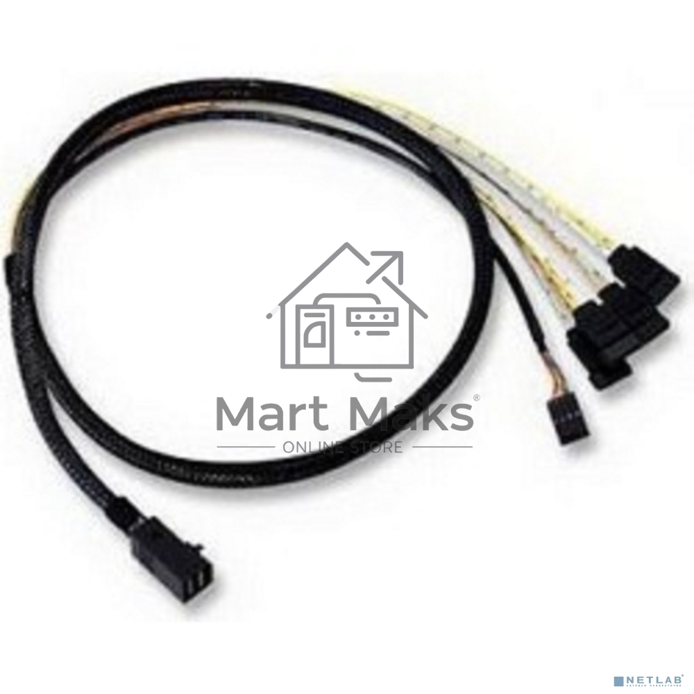  Кабель ACD-SFF8643-SATASB-10M, INT SFF8643-to-4*SATA+SB (MiniSAS HD -to- 4*SATA+SideBand internal cable) 100cm