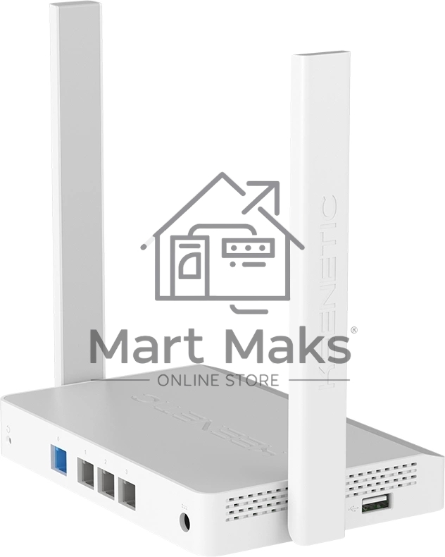 Интернет-центр Keenetic Extra (KN-1714) с Mesh Wi-Fi 5 AC1200, 4-портовым Smart-коммутатором и портом USB
