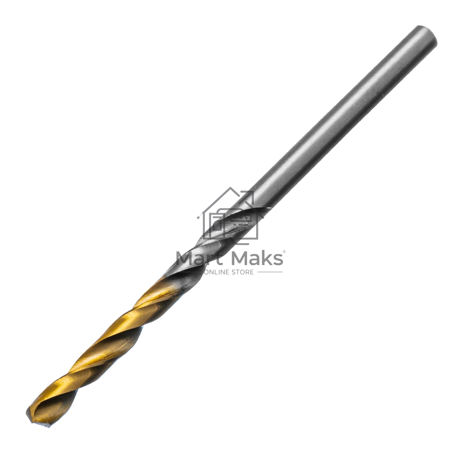 Сверло спиральное по металлу 3,5 x 70мм, Р6М5, Golden Tip, 2шт. Denzel
