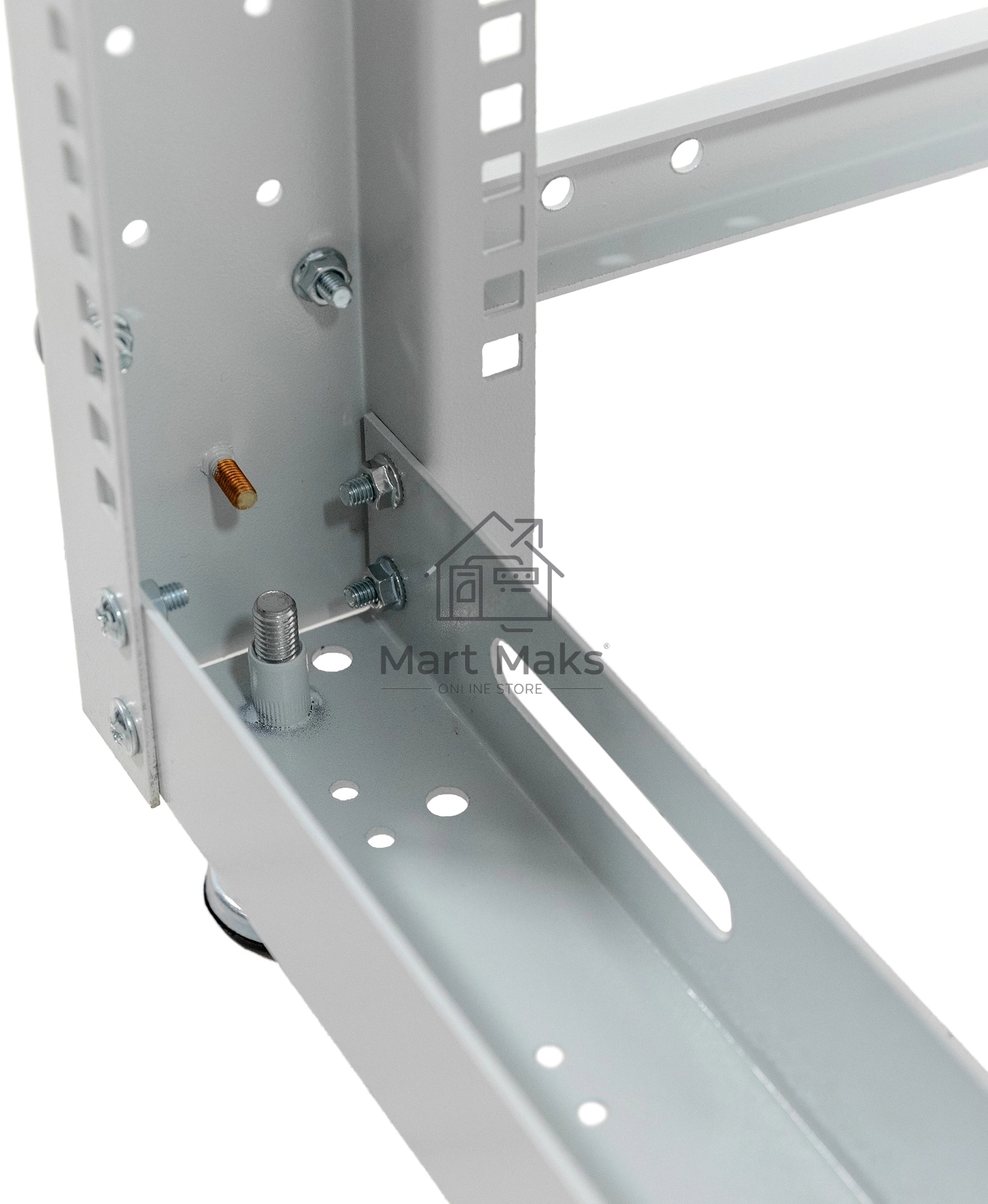 Стойка двухрамная NTSS NTSS-2POR24U/600-1000 24U 550ммx1000мм 600кг серый