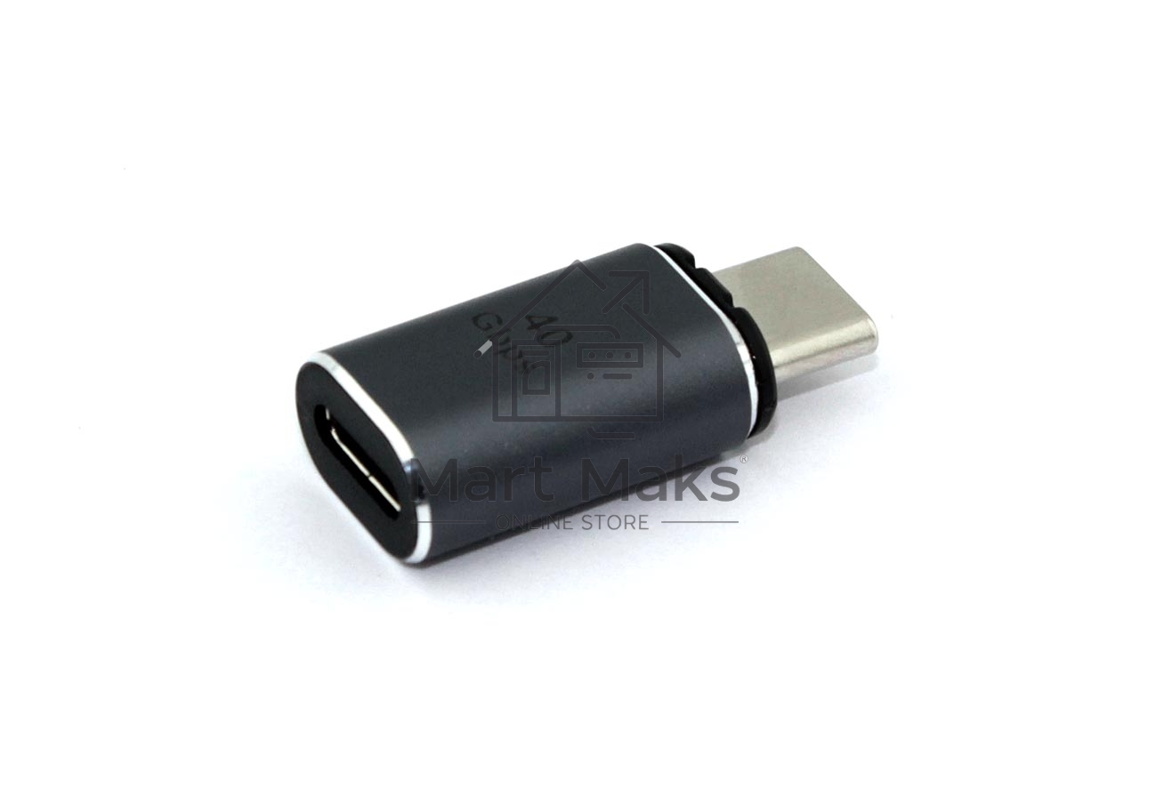 Переходник USB 4 Type C мама-папа прямой с магнитным разъемом