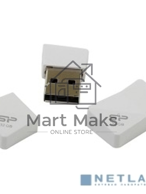 Флешка USB Silicon Power R/W 32Gb Touch T08 SP032GbUF2T08V1W USB2.0 белый