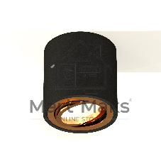 Светильник Ambrella Light XS7532004 SBK/PYG черный песок/золото желтое полированное MR16 GU5.3 (C7532, N7004)