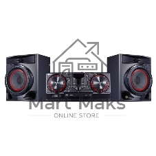 Мини-аудиосистема LG CJ44 черный 480Вт FM USB BT