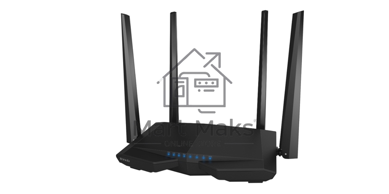 Маршрутизатор Tenda AC6 AC1200 Двухдиапазонный, Wi-Fi маршрутизатор, 4*5 дБи внешние антенны