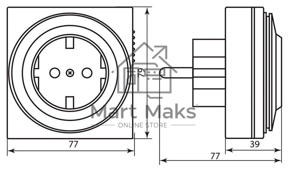 Розетка с таймером FERON 23203(суточная) 3500W/16A 230V, 61923(TM32)