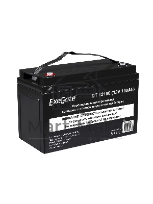 Аккумуляторная батарея ExeGate DT 12100 (12V 100Ah, под болт М6)