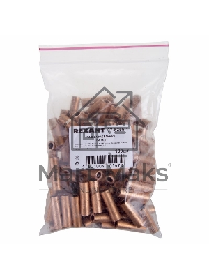 Гильза ГМ 16-6 (16 мм² - Ø 6 мм) (в упак. 5 шт.) Rexant