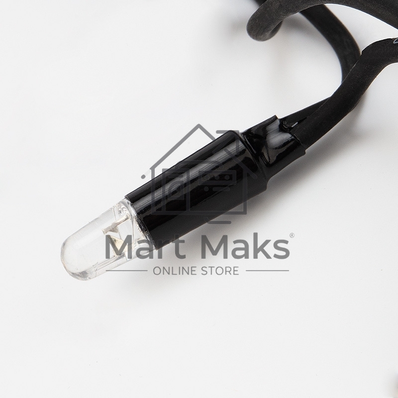 Гирлянда модульная «Дюраплей LED» 10 м, 200 LED, черный каучук, цвет свечения теплый белый NEON-NIGHT