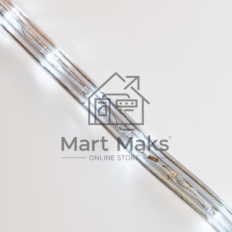 Дюралайт LED, эффект мерцания (2W) - белый, 36 LED/м, бухта 100м