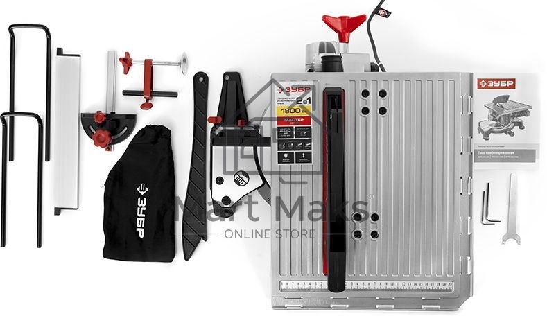 Торцовочная комбинированная пила Зубр ЗПТК-255-1800