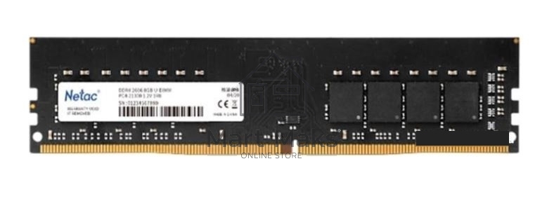 Оперативная память NETAC Basic, DDR4, 4GB (1x4GB), 2666MHz, CL19, DIMM