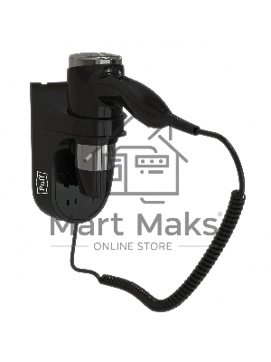 Фен Puff 1600ВlB 1600Вт черный/серебристый