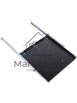 Полка клавиатурная ЦМО с телескопич. направляющими, регул. глубина 580-620 мм, черный (ТСВ-К4-9005)