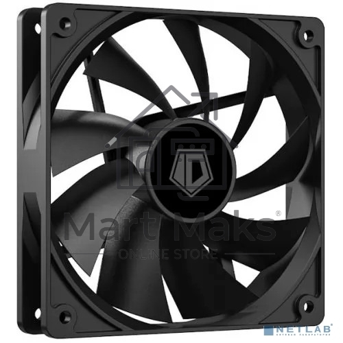 Вентилятор для корпуса ID-Cooling XF-120-K черный, 120 мм, 1800 об/мин, 35.2 дБ, 4 pin