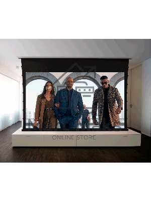 Экран для проектора S'OK SCPSMC-298X168ED45GF для встраивания в потолок моторизованный 135'' с боковым натяжением, полотно Grey Fiberglass, экстрадроп 45см