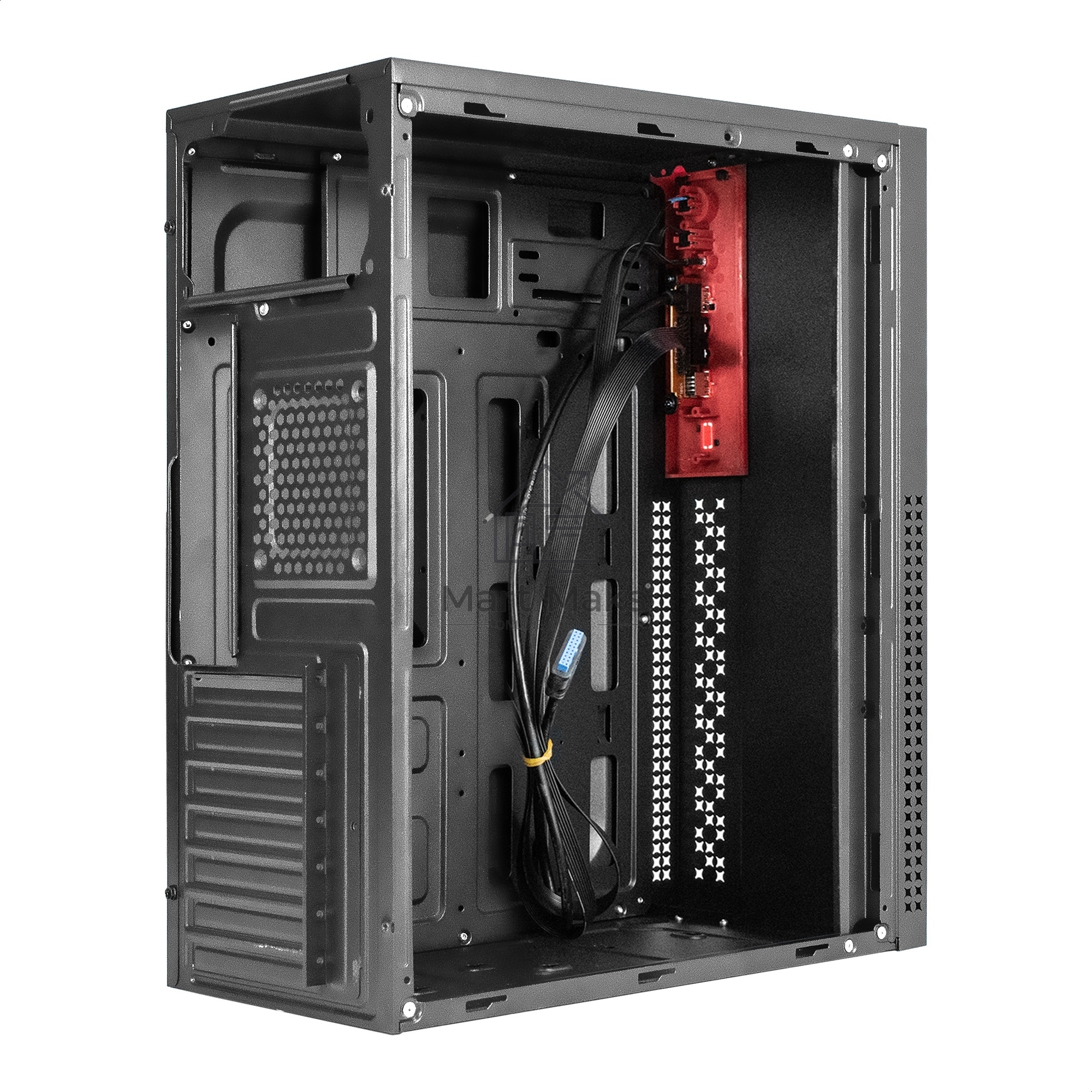 Компьютерный корпус Miditower ExeGate EX298134RUS AA-443U (ATX, без БП, 2*USB+1*USB3.0+HD Audio, черный)