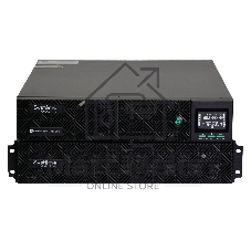 Источник бесперебойного питания Systeme Electric Smart-Save Online SRV 10000 ВA, 10000 Вт, 230 В, 1:1, 2U+2U, конвертируемый форм-фактор, 16 шт. АКБ, 12В 9Ач, клеммы, размеры 440x600x174 мм
