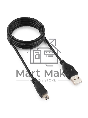 Кабель Гарнизон Кабель USB 2.0, AM/miniBM 5P, 1.8м, пакет (GCC-USB2-AM5P-1.8M)
