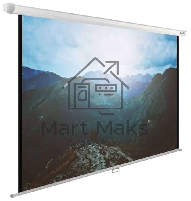 Экран Cactus 240x240см WallExpert CS-PSWE-240x240-WT 1:1 настенно-потолочный рулонный