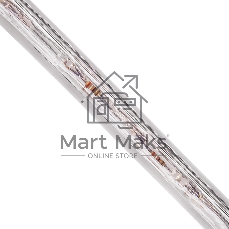Дюралайт LED, эффект мерцания (2W) - белый, 36 LED/м, бухта 100м