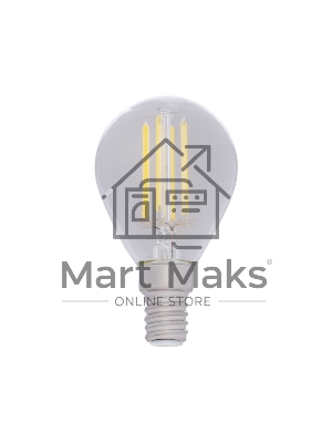 Лампа светодиодная филаментная Rexant Шарик GL45 7.5 Вт 600 Лм 4000K E14 диммируемая, прозрачная колба