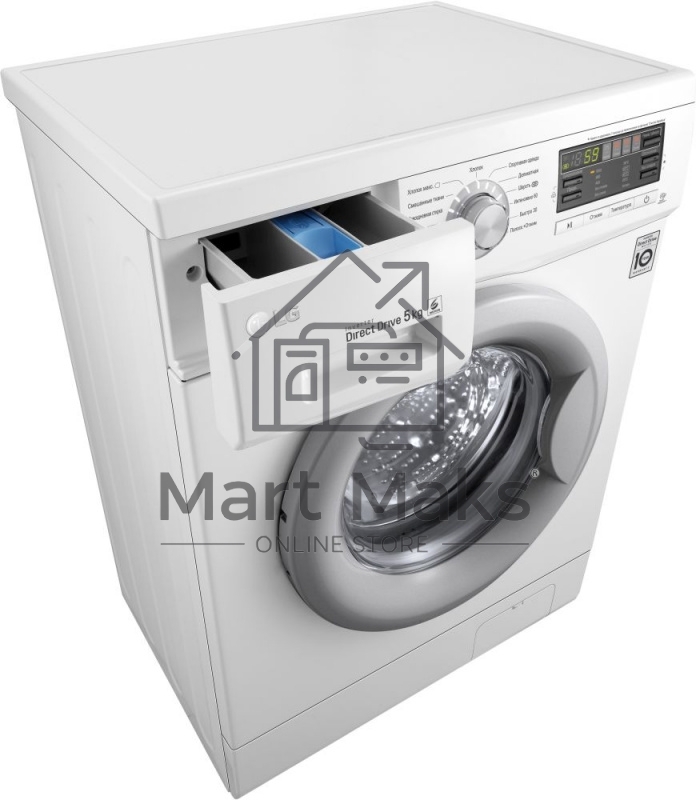 Стиральная машина LG F10B8LD7 белая, загрузка фронтальная 5кг, 1000 об/мин., класс: A