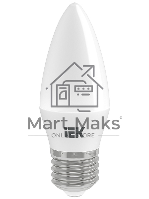Лампа светодиодная LED 9Вт 230В 3000К E27 свеча LLE-C35-9-230-30-E27 IEK