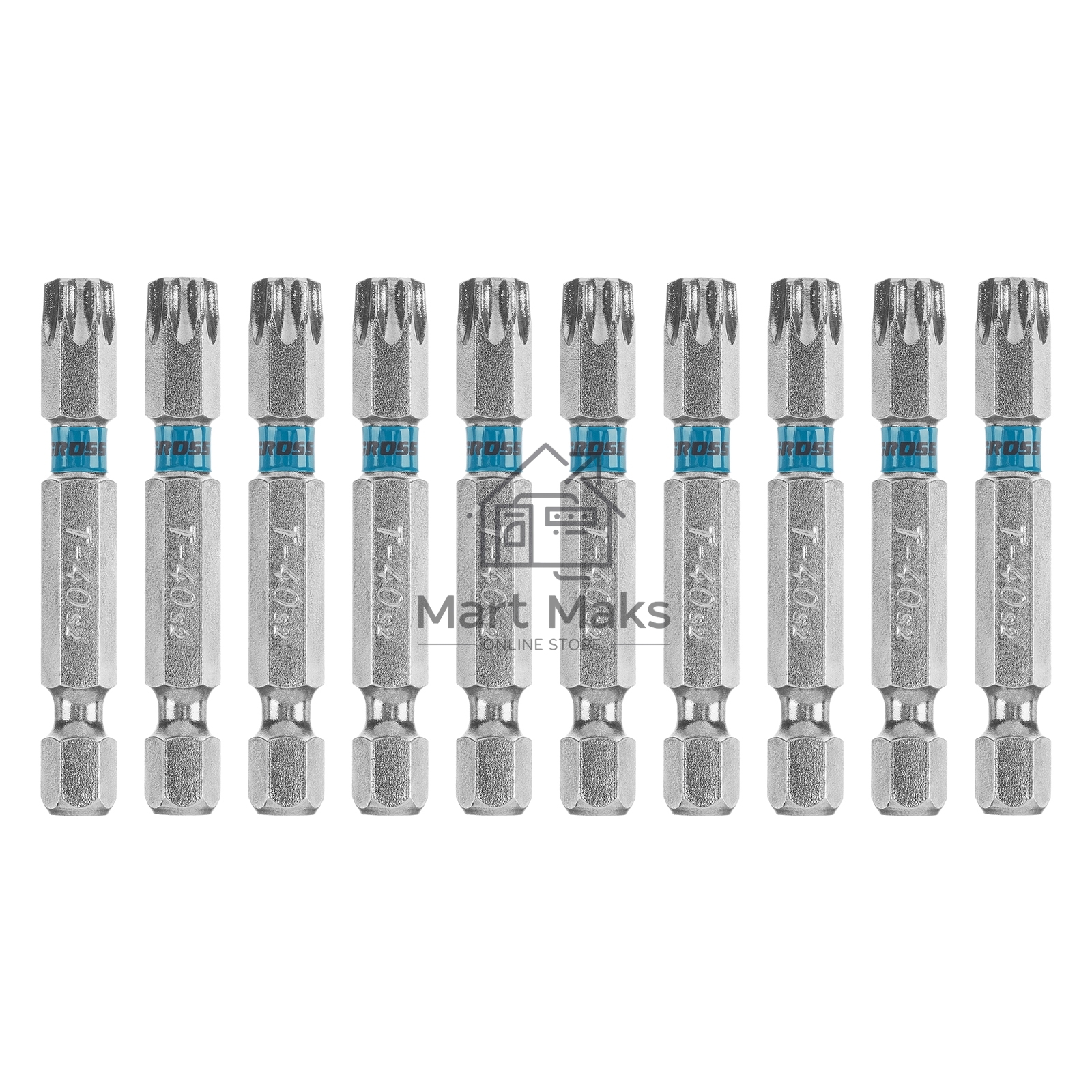 Набор бит TORX 40х50, сталь S2, 10 шт. Gross